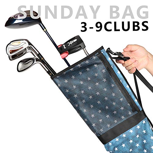 Champkey Professional Golf Sunday Bag (Carry 39 Clubs) 6 Carry Pockets & Adjustable Sling