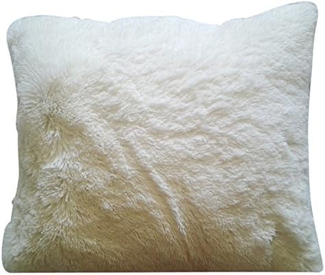 Shaggy Pillow Cream - 20" x 20"