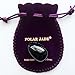 Polar Jade Yoni Egg of Obsidian Gemstone, Drilled, Manually Polished, Entry Level Affordable, Small Size (35x25mm)