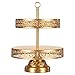 Victoria Collection' 2 Tier Dessert Stand with Reversible Tiers Cupcake Tower Display, 14.5