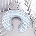 Nursing Pillow Cover 2 Pack Breastfeeding Pillow Slipcover for Moms, 100% Natural Cotton Slipcovers for Baby, Fits Standard Infant Nursing Pillows