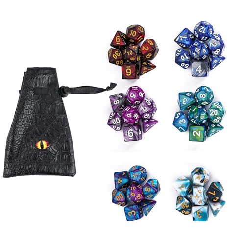 6sets/42pcs Mixed Color