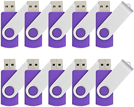 JOIOT 4GB USB 2.0 Flash Drive, 10 Pieces - Purple