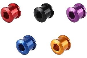 Startbuymore Set of 5 Bicycle Crankset Bolts, Aluminum Alloy for Both Single and Double Disc Applications (Single Disc Bolts 