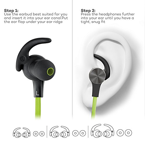image for Bluetooth Headphones, TaoTronics Wireless 4.2 Magnetic Earbuds, Snug F