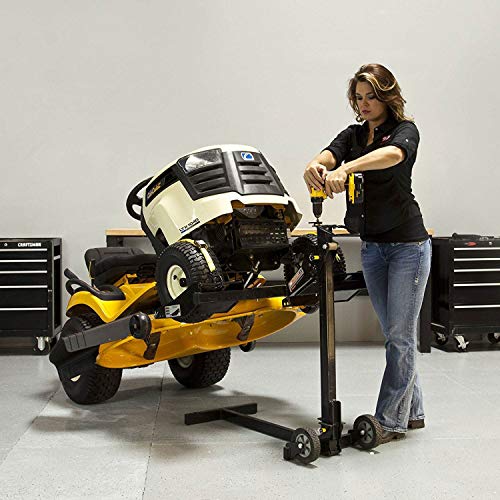 MoJack EZ - Residential Riding Lawn Mower Lift, 300lb Lifting Capacity, Fits Most Residential & Zero Turn Riding Lawn Mowers, Folds Flat for Easy Storage, Industry Leading Two-Year Warranty