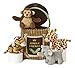 Aurora® Engaging Baby Talk™ My Jungle Friends™ Baby Stuffed Animal - Sensory Delight - Interactive Learning - Multicolor 8 Inches
