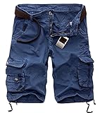 DONSON Mens Loose Fit Outdoor Camo Cargo Shorts