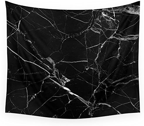 Custom Wall Art Black Marble Wall Tapestry Wall Hanging Art Sets 51x60 Inches