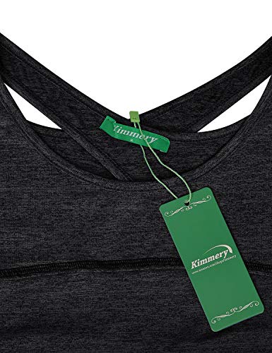 image for Kimmery Black Sleeveless Top, Ladies Round Neck Criss Cross Back Tops 