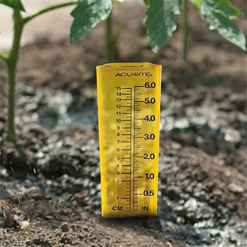 AcuRite 00840A1 Rain Gauge, Medium, Yellow Pricepulse
