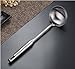 TBWHL Metal Soup Ladle 304 Stainless Steel Gravy Sauce Ladle with Long Handle for Kitchen 13.4