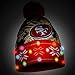 FOCO San Francisco 49ers NFL Big Logo Light Up Printed Beanie