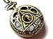 Joyplancraft Legendary Pocket Watch Necklace Deathly Hollows Charm with Locket Gl Dial Pocket Watch