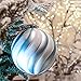V&M VALERY MADELYN 4ct 150mm Winter Wishes Blue Silver Shatterproof Christmas Ball Ornaments Decoration with String Pre-Tied,Themed with Tree Skirt(Not Included)