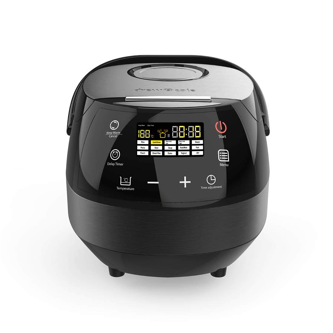 Drew&Cole CleverChef 14-in-1 Multi Cooker - Stew, Roast, Slow Cooker, Steam, Bake, Bread Maker, Rice, Soup Maker & More - Large Capacity Family Batch Cooking - Cooks 5 Portions