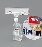 Professional Display 8 Pack Rotatable POP Clip Sign Stand Holder