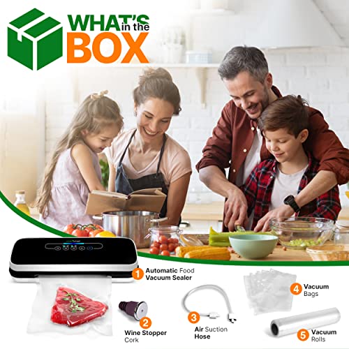 NutriChef Vacuum Sealer Automatic Vacuum Air Sealing System For Food