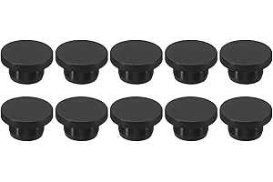MECCANIXITY Silicone Rubber Hole Plug 18mm Diameter Soft Flexible Stopper for 17mm Hole Black 10 Pieces