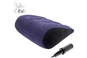 Inflatable Triangle Sex Pillow, Wedge Design with Hand Pump for Enhanced Positioning and Support, Ideal for Couples and Deepe