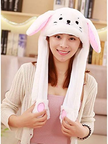 Cute Animal Plush Bunny Hat Funny Moving Up Down Ears Hat for Kids Girls Gifts
