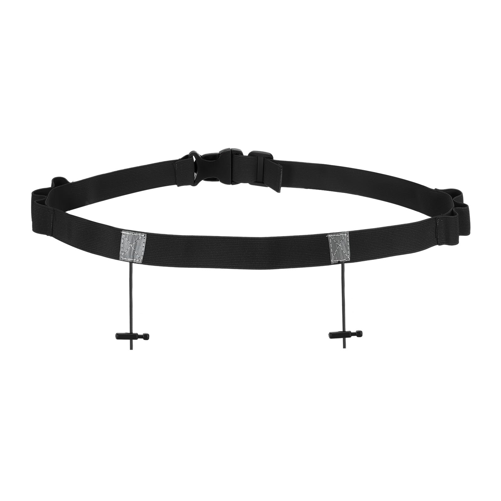 PATIKIL Triathlon Belt Bib Holder, Elastic Marathon Race Number Belt Marathon Running Race Belt with 6 Gel Loops for Marathon Racing Cycling, Black — image 1