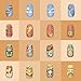 CICI&SISI Nail Art Stamping Plates Kit Stamp Plate Manicure DIY Template 2 Pieces (Fairytales)