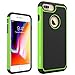 iPhone 7 Plus Case, OEAGO iPhone 7 Plus Skin [Drop Protection] [Shock Proof] Hybrid Dual Layer Rubber Plastic Impact Defender Rugged Slim Hard Case Shell for Apple iPhone 7 Plus - Green
