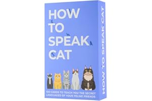 Gift Republic 100 How To Speak Cat Cards Cat Behaviour Cards Pet Owners Gift Fun Cat Theme Gift Idea