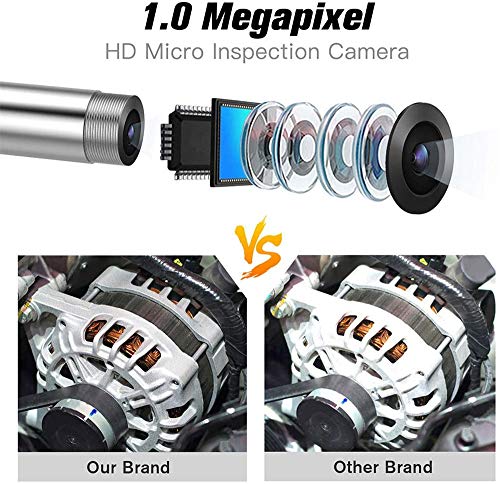 JDH Industrielles Endoskop mit doppeltem Objektiv, 5-Zoll-HD-Endoskopkamera, wasserdichte Flexible Sonde 1080P IP67, 4… – Bild 6