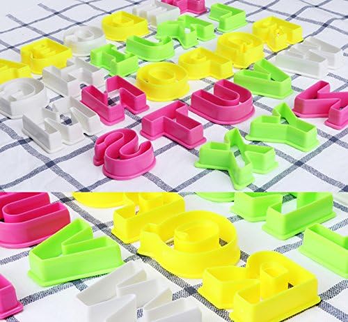 ilauke 26 Grandes Découpoirs Alphabet Emporte-Pièces Multicolores en Plastique pour Gâteau Fondant Biscuit Cookie Pâtisserie - Cuisine A Vivre ilauke 26 Grandes Découpoirs Alphabet Emporte-Pièces Multicolores en Plastique pour Gâteau Fondant Biscuit Cookie Pâtisserie