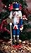 Clever Creations Red and Blue Soldier 10 Inch Traditional Wooden Nutcracker, Festive Christmas Décor for Shelves and Tables