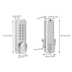 1?11 Digitals Mechanical Password Door Lock