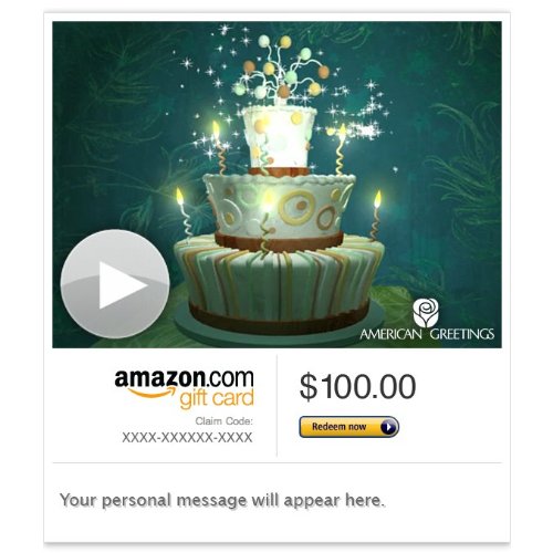 Amazon Gift Card Email Bewitched Birthday (Animated) [American