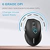 TECKNET 2.4G Classic Wireless Mouse for Laptop, 3200 DPI Optical Computer Mouse with 6 Adjustable Levels, 30 Months Long…
