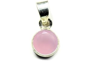 55Carat CHOOSE YOUR COLOR 2 to 10 Carat Round Shape Gemstones Simple Silver Pendant Locket