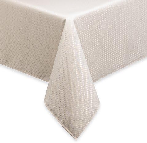70-Inch x 84-Inch Oblong Microfiber Tablecloth By McKenna (CREAM)