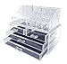 Sodynee 2 Piece Makeup Cosmetic Organizer Storage Drawers