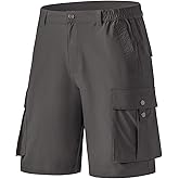 VAYAGER Men's Stretch Cargo Shorts Quick Dry Lightweight Shorts for Hiking Golf Travel Outdoor Casual
