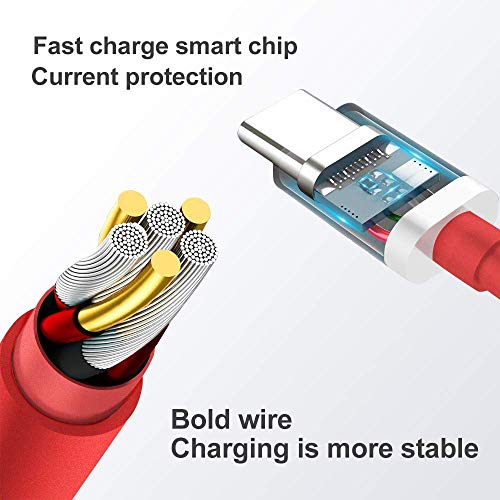 Tudox Charger Cable Compatible with OnePlus 7T / 7T Pro / 7/7 Pro / 6 / 6T / 5T / 5 / 3T / 3, USB 3.1 Type C Fast Dash C