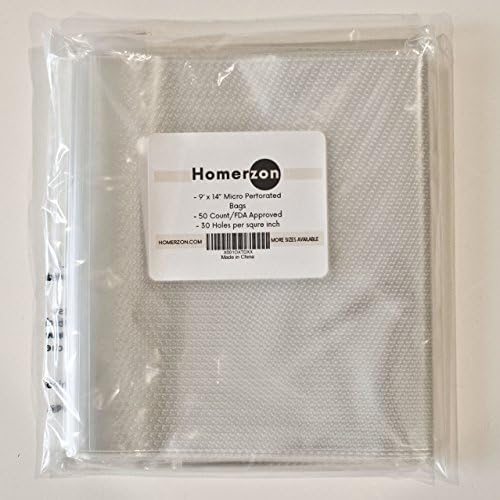 Vented Produce Bags 9x14 perforated bags. Store Homemade Bread and Groceries