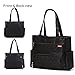 SoHo Williamsburg Diaper Bag Large Tote (One Size, Black)