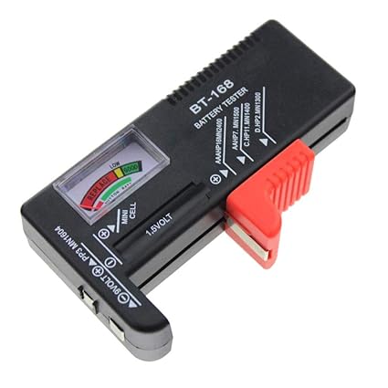 CPEX Battery Tester for AA/AAA/C/D / 9-Volt Rectangular and Button Cell Batteries