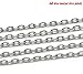 Cable Link Textured Chain, 10 Meters - Over 30 Feet, 4.5x3mm (Silver Plated) - Bulk Wholesale