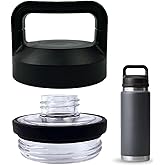 Replacement for YETI Lid Chug Cap Rambler Bottle, Screw Top Lid Replacement Fits for 18oz/ 26oz/ 36oz/ 64oz Cap Cover Water Bottle Parts Accessorie