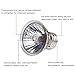 CTKcom 4-Pack 50W Heating Lamp,110V F Heating Lamp Spot Lamp for Turtle Aquarium Aquatic Reptile Lizard Habitat Heat Lighting,4 Pcs