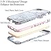 iPhone 7 Plus Case, iPhone 8 Plus Shiny Rose Gold White Gray Marble Case,BAISRKE Heavy Duty Hybrid 3-Layer Full-Body Protect Case Soft TPU & Hard Plastic Back Cover for Apple iPhone Plus 5.5