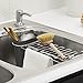 KOHLER K-5473-CHR Multi-Purpose Over-The-Sink Drying Rack, Caddy with Kitchen Towel Bar Holder, Soaking Cup. Expandable 14.6
