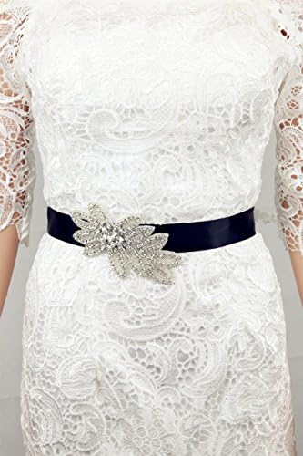 Shiny Pearl Wedding Bridal Sash Formal Wedding Gown Crystal Belts Flower Wedding Accessories