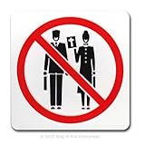 No Preaching' Door Plaque